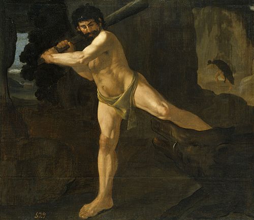 Hercules and the Erymanthian Boar, 1634, Francisco de Zurbarán