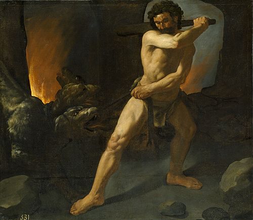 Hercule et Cerbère, 1634, Francisco de Zurbarán