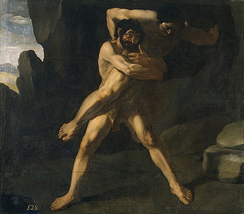 Hercules fighting with Antaeus, 1634, Francisco de Zurbarán