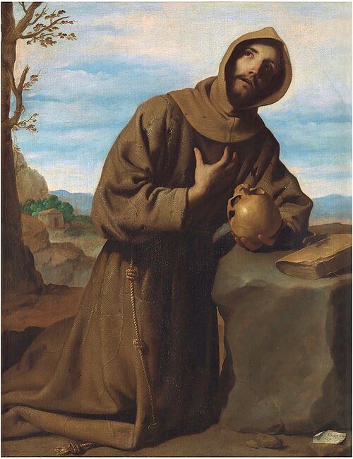 Saint Francis at Prayer, 1659, Francisco de Zurbarán