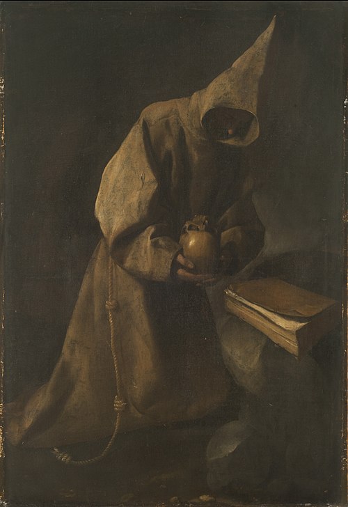 Saint Francisco in meditation, 1632, Francisco de Zurbarán