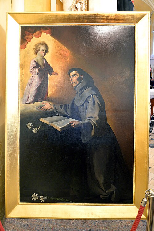l'Enfant Jésus apparaissant à saint Antoine de Padoue, 1630, Francisco de Zurbarán