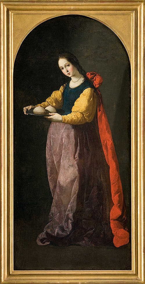 Sainte Agathe, 1630, Francisco de Zurbarán