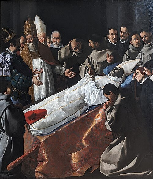 L'Exposition du corps de Saint Bonaventure, 1629, Francisco de Zurbarán