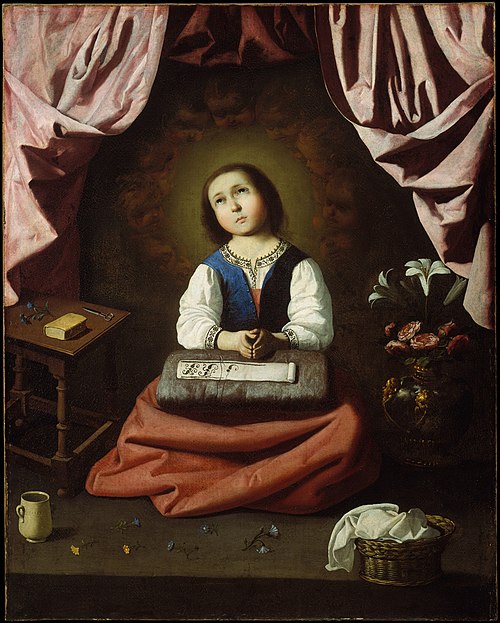 La Vierge enfant en extase, 1633, Francisco de Zurbarán