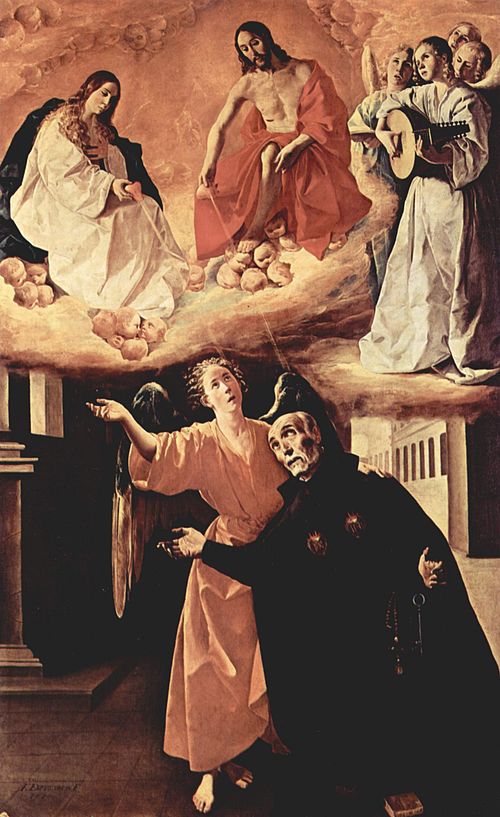 La Vision de Saint Alonso Rodriguez, 1630, Francisco de Zurbarán