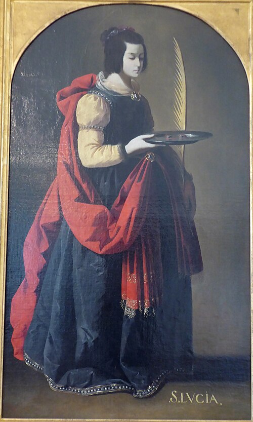 Sainte Lucie (Chartres), 1637, Francisco de Zurbarán