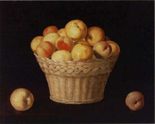Basket of Apples and Peaches, 1630, Francisco de Zurbarán