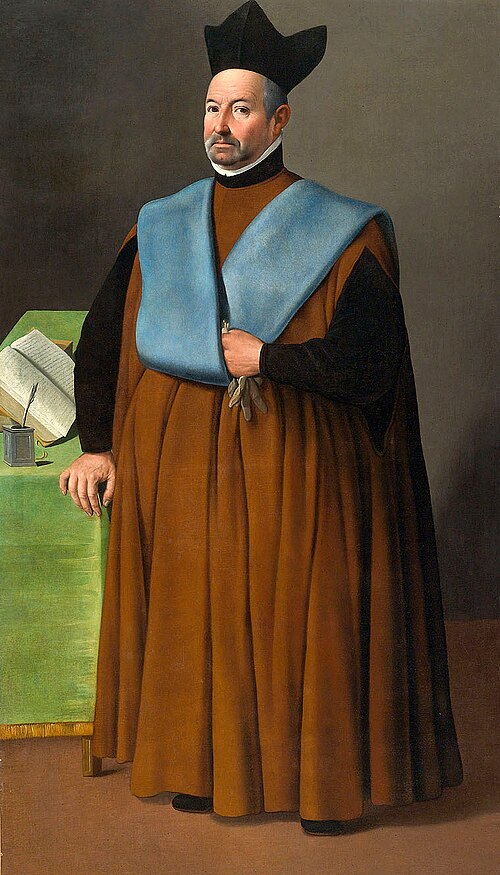 Portrait of Doctor Juan Martínez Serrano, 1635, Francisco de Zurbarán