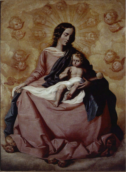 Madonna and Child in Glory, 1637, Francisco de Zurbarán