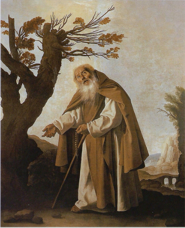 Saint Anthony Abbot, 1636, Francisco de Zurbarán