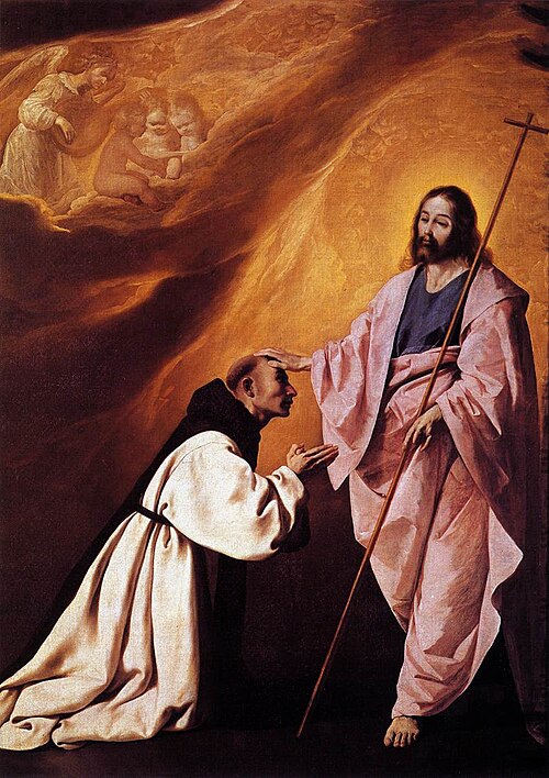 Friar Andrés de Salmeron Comforted by Christ, 1639, Francisco de Zurbarán