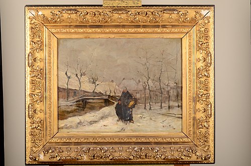 Besneeuwd dorp, , Hendrik Otto van Thol