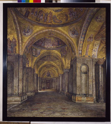 Venice  - North Atrium Of St Mark's, 1907, Thomas Matthews Rooke
