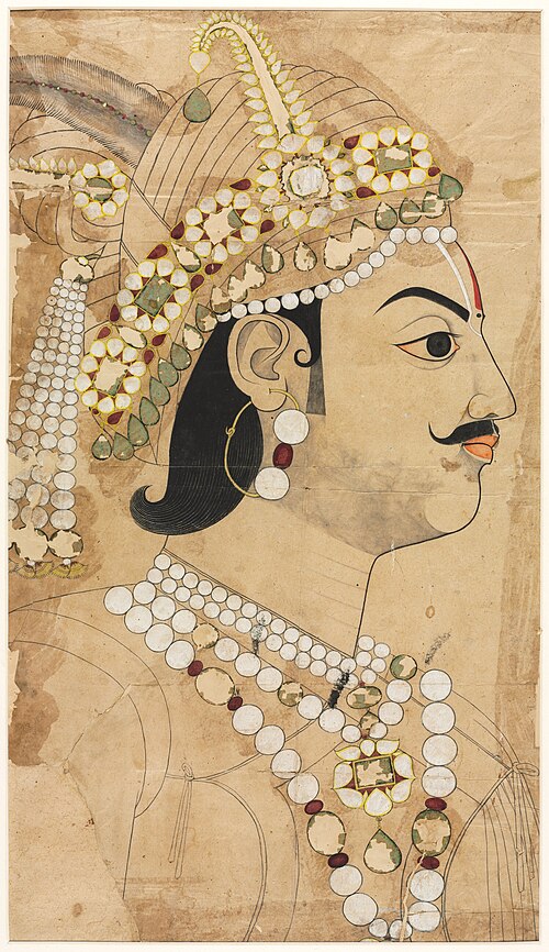 Portrait of Maharaja Pratap Singh (1764–1803), 1793, Sahib Ram