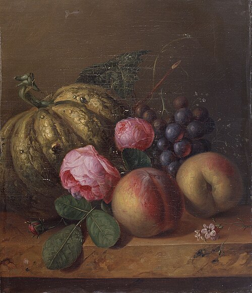 Still Life with Flowers and Fruits, , Henri Robbe