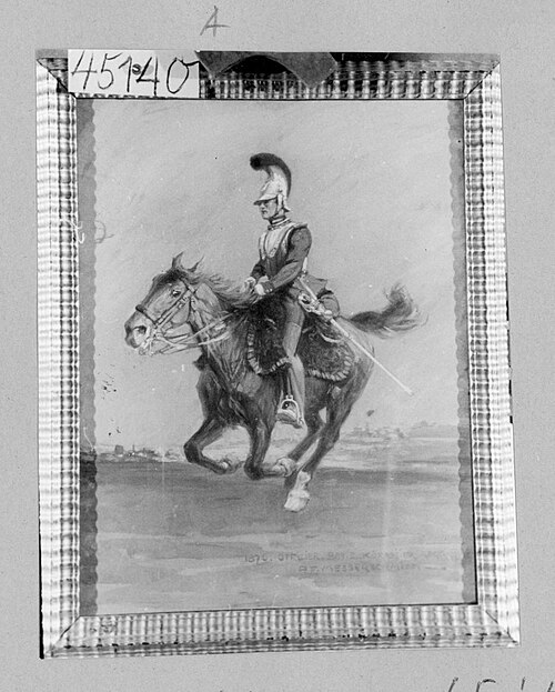 Offizier des Bayr. 2. Kürassier-Regts. Zu Pferd, 1870, Pius Ferdinand Messerschmitt