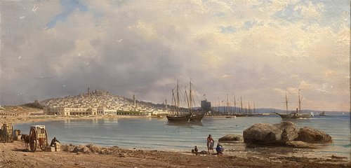 Bakı şəhərinin dənizdən görünüşü, 1872, Piotr Petrovitch Verechtchaguine