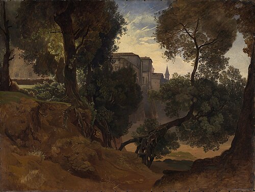 Im Park der Villa Chigi in Ariccia bei Rom, , Heinrich Ludwig