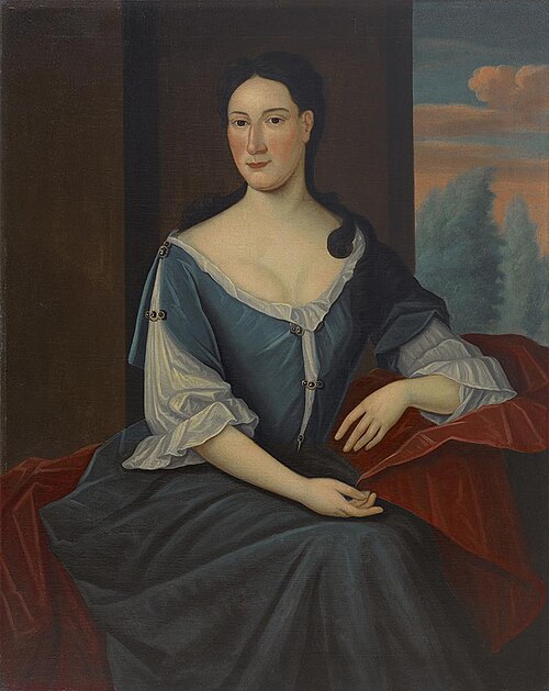 Mrs. Jacob Franks (Abigaill Levy), 1735, Gerardus Duyckinck I