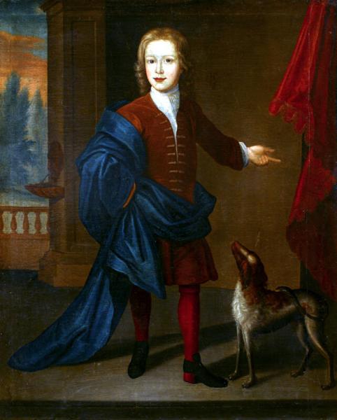 De Peyster Boy, with a Dog, 1732, Gerardus Duyckinck I