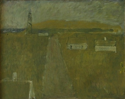Landskap, Venø, 1943, Immanuel Ibsen