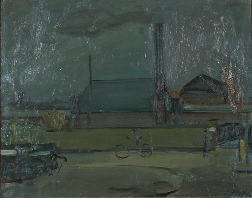 View from a town., 1924, Immanuel Ibsen
