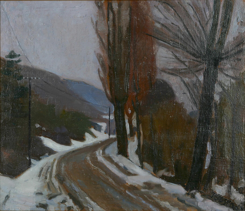 A road in a landscape., 1915, Immanuel Ibsen