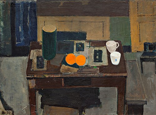 Still life with oranges, 1934, Immanuel Ibsen