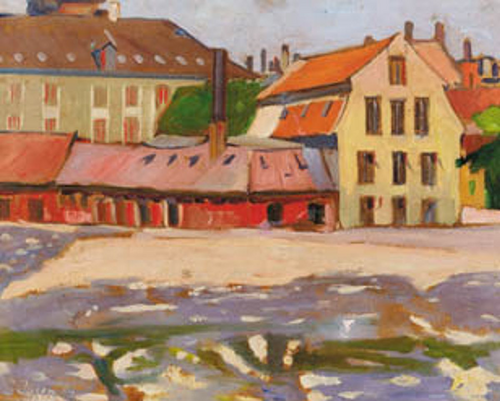 View from Christianshavn., 1914, Immanuel Ibsen