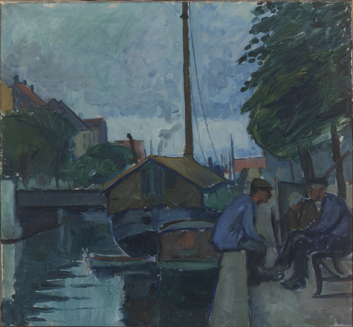 Scenery from Christianshavn, Copenhagen, , Immanuel Ibsen
