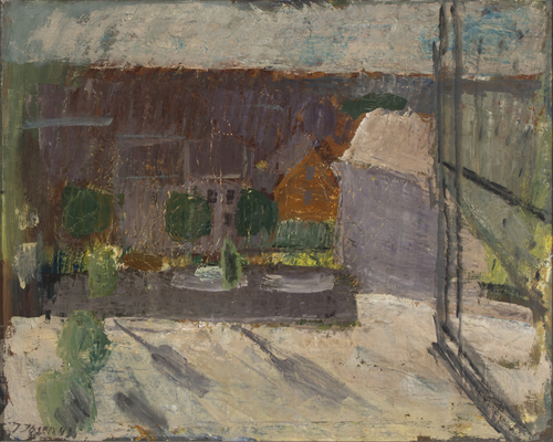 A view from a window, 1943, Immanuel Ibsen