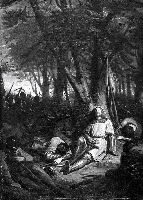 Anno 1061. Graaf Floris I van Holland wordt te Nederhemert gedood, 1864, Jacobus van Dijck