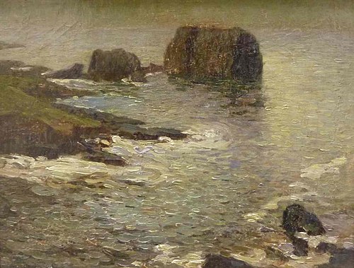 Rochers en bord de mer, 2000, Raymond Glaize
