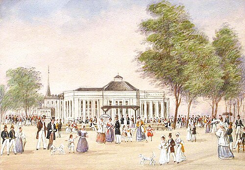Das Wasserglacis in Wien, 1815, Balthasar Wigand