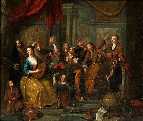 A musical group (2), 1718, Ignatius van der Beken