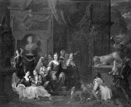 Gallant Company on a Terrace, 1739, Ignatius van der Beken