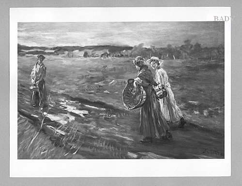 Heimkehr vom Felde (Heimkehr der Frauen), 1873, Fritz von Uhde