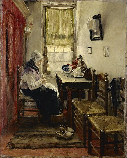 Old People's Home., 1882, Fritz von Uhde