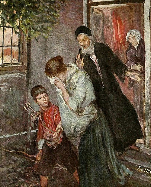 Hagar's Expulsion, 1890, Fritz von Uhde
