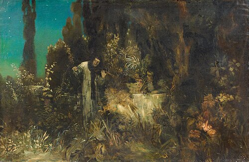 Im Klostergarten, 1875, Fritz von Uhde