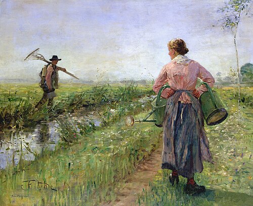 In the Morning, 1889, Fritz von Uhde