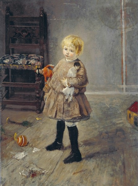 Child with Doll, 1885, Fritz von Uhde