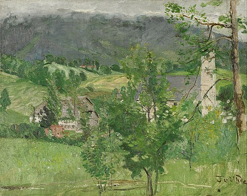 Rottach on Lake Tegernsee, , Fritz von Uhde