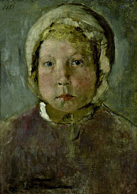 Head of a Girl, 1882, Fritz von Uhde