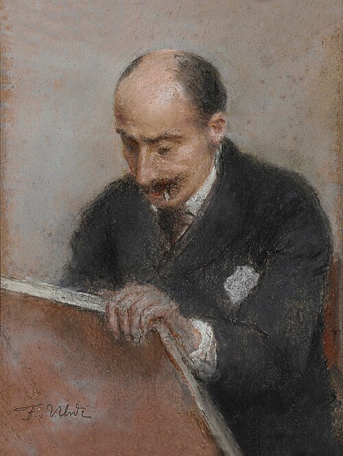 Porträt des Max Liebermann, 1892, Fritz von Uhde