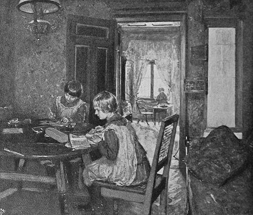 A nursery, , Fritz von Uhde