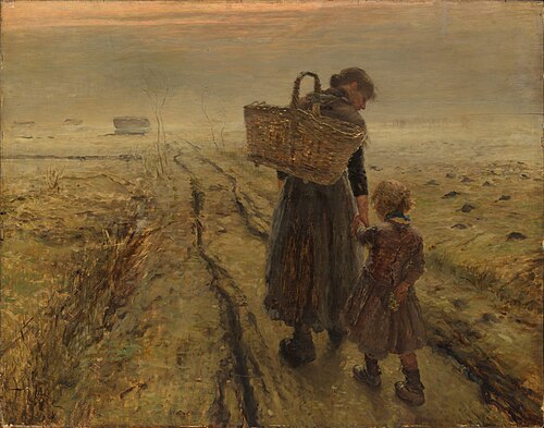 Going Home, 1889, Fritz von Uhde