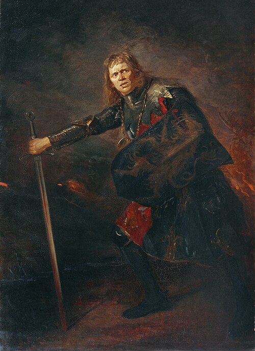 Der Schauspieler Alois Wohlmuth als Richard III., 1897, Fritz von Uhde