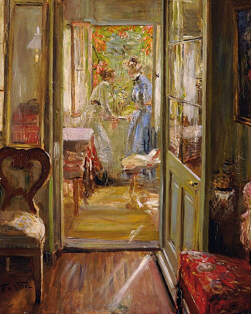 The Daughters of the Artist, 1901, Fritz von Uhde